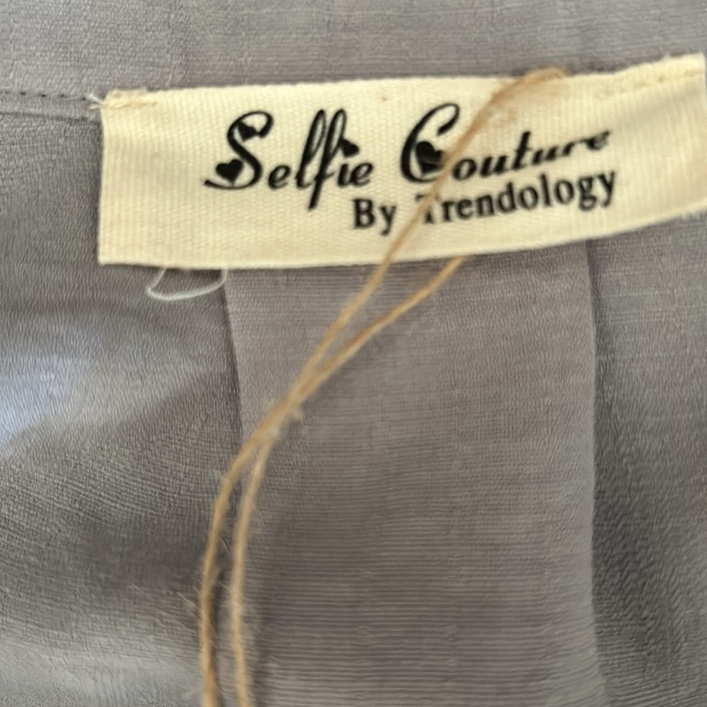 Grey button front top size XS/S new - Picture 5 of 5